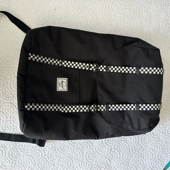 Herschel Supply Company Black Backpack with Checkered Accents - Picture 4 of 11
